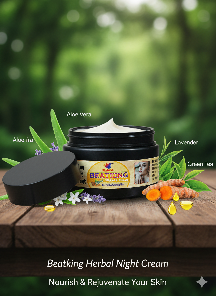 Beatking night cream for melasma and dark patches,glowing skin