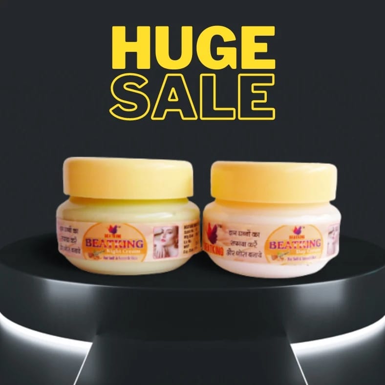 beatking day&night cream for pigmentation |Removing Dark Spots | Acne Scars | blackheads, Even Skin, Blemishes | its sure resulted (30 gm) 2pcs