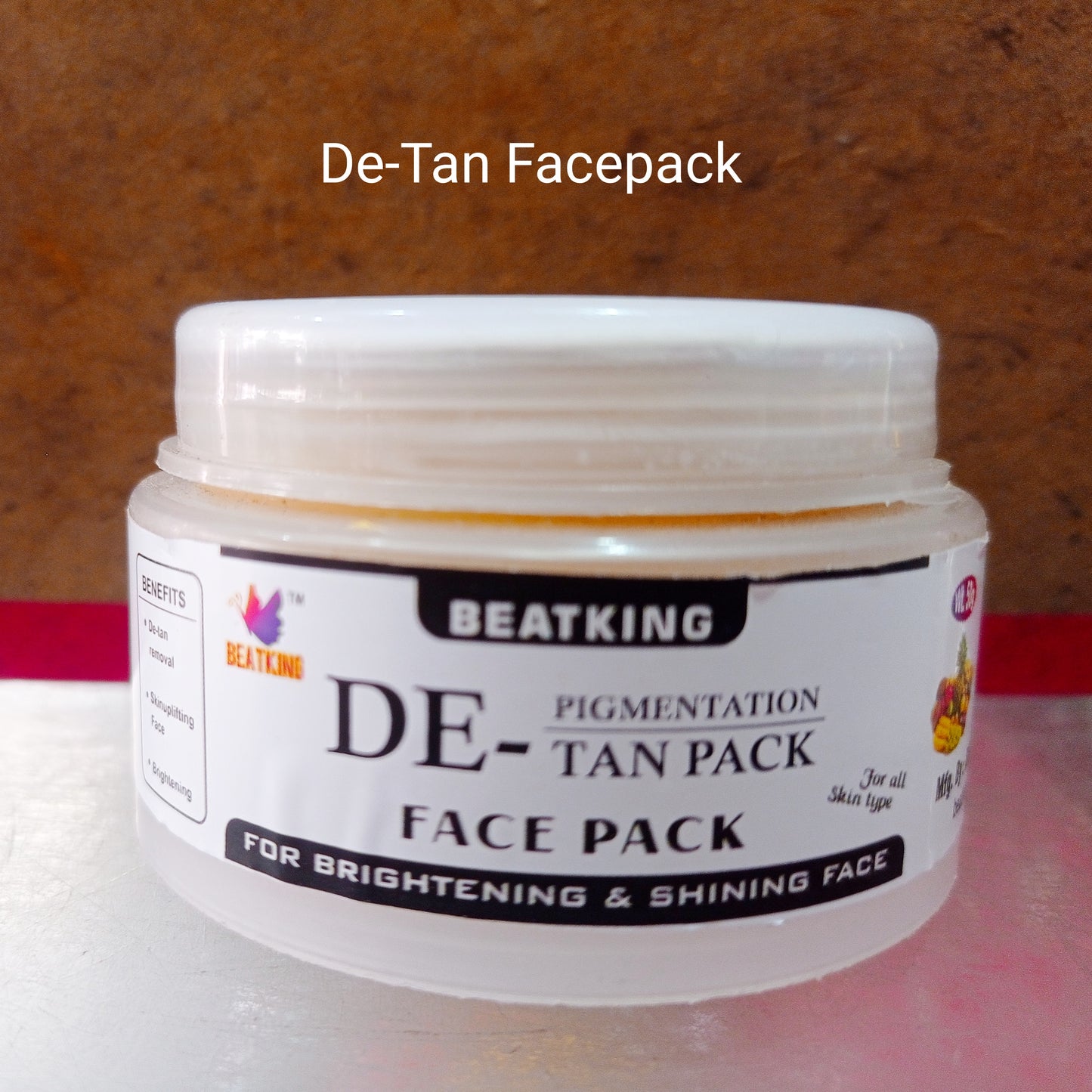 Beatking DE-TAN PIGMENTATION FACE PACK 50g