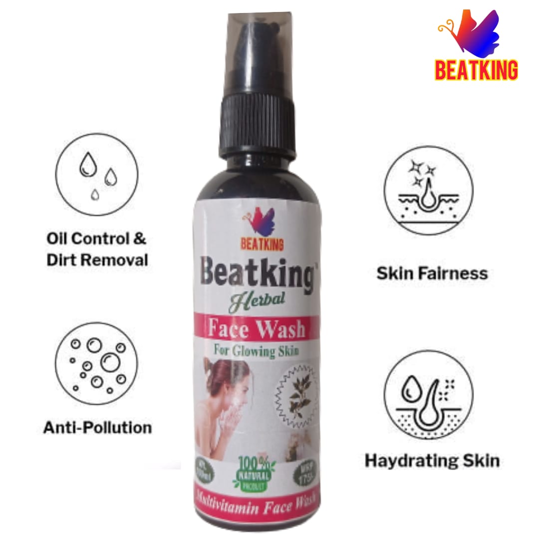 beatking face whitening cream and facewash , reduce dark spot and brightens skin tone 50g