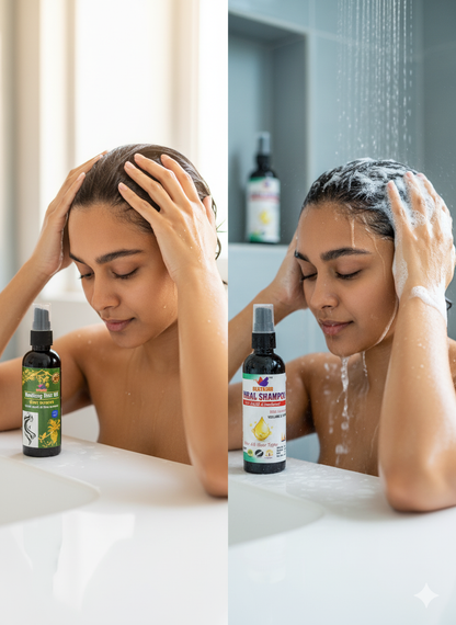 Beatking kesh vardaan hair oil and shampoo combo pack Reduces Hair Fall And Grows New Hair, 100% Ayurvedic Oil, 100 ml