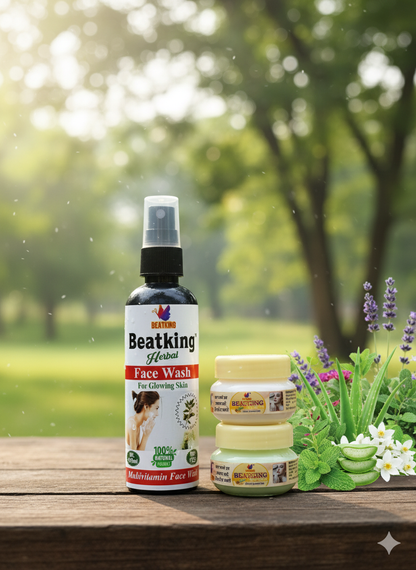 Beatking day and night cream & facewash combo