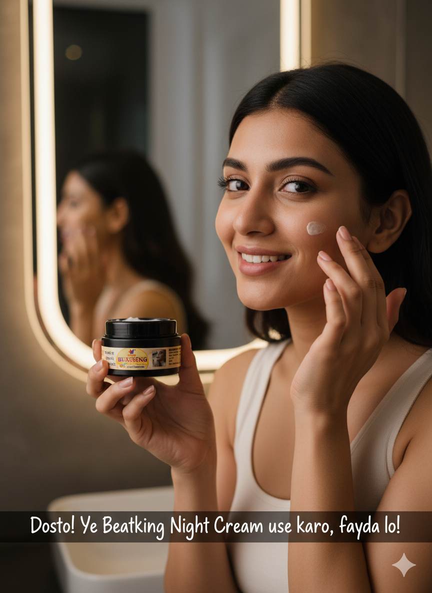 Beatking night cream for melasma and dark patches,glowing skin