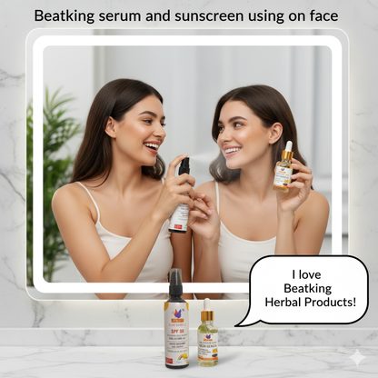 Beatking serum and sunscreen combo