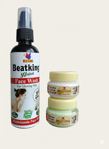 Beatking day and night cream & facewash combo