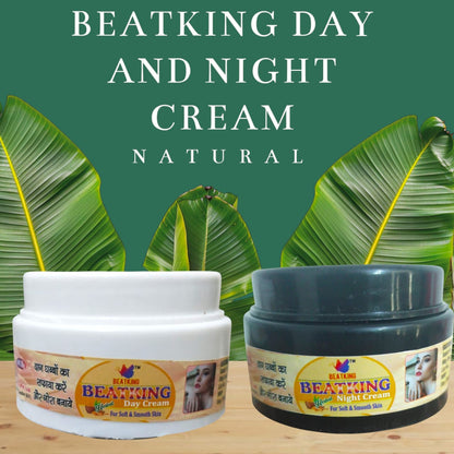 beatking day&night cream for pigmentation |Removing Dark Spots | Acne Scars | blackheads, Even Skin, Blemishes | soft skin, it really work ,men & women (60+60 gm) pack of 2pcs