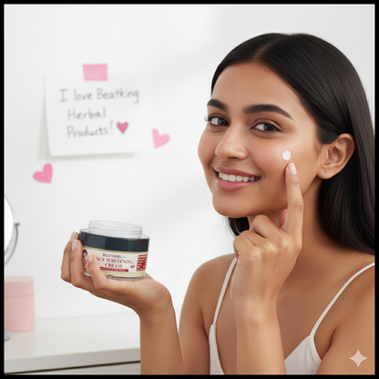 beatking face whitening cream with facewash , reduce dark spot and brightens skin tone 50g