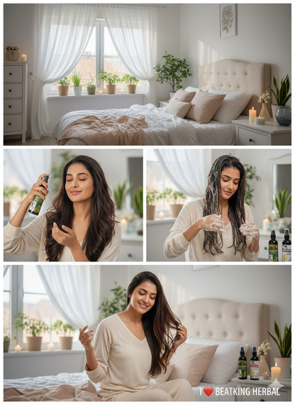 Beatking kesh vardaan hair oil and shampoo combo pack Reduces Hair Fall And Grows New Hair, 100% Ayurvedic Oil, 100 ml