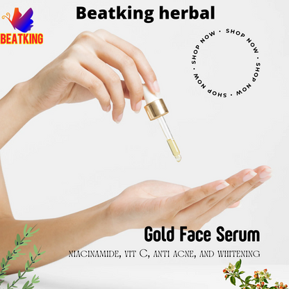 beatking gold face serum for wrinkle,fineline,openpores and anti ageing problem