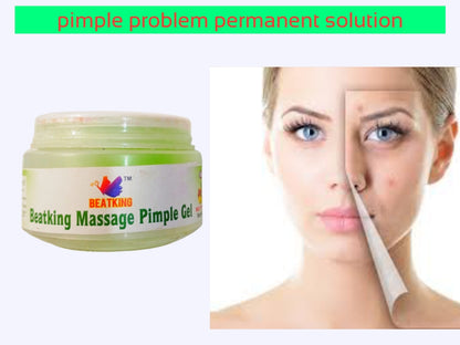 Beatking pimple massage gel, Tea Tree Spot Gel Pimple Removal Face Cream with Tea Tree & Salicylic Acid For Acne & Pimples and acne soap 100g – 50g pack of 1 pcs